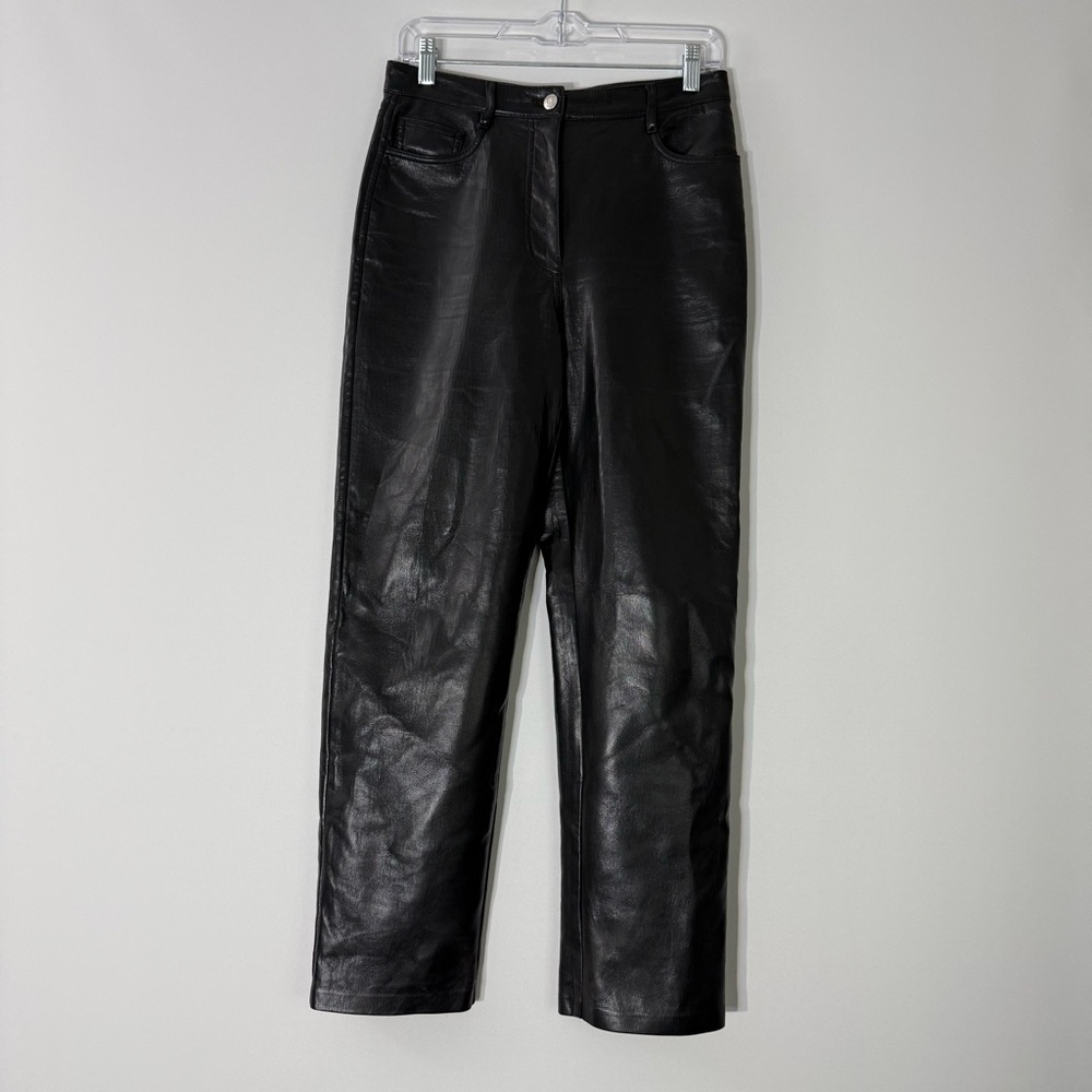 Wilfred Size 6 Women's Faux Leather Black Pants Used